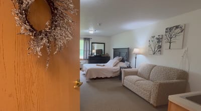 Cozy private room in assisted living facility