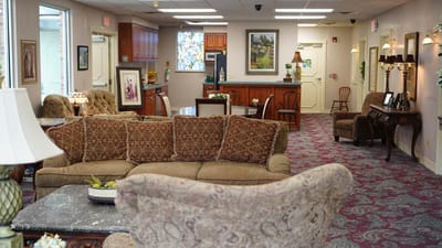 A well-appointed common area in the facility