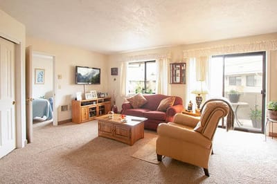 Cozy interior lounge with a comfortable seating area