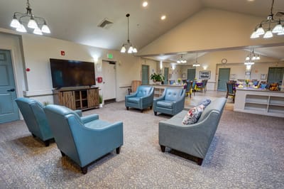 Interior common area with seating and decor