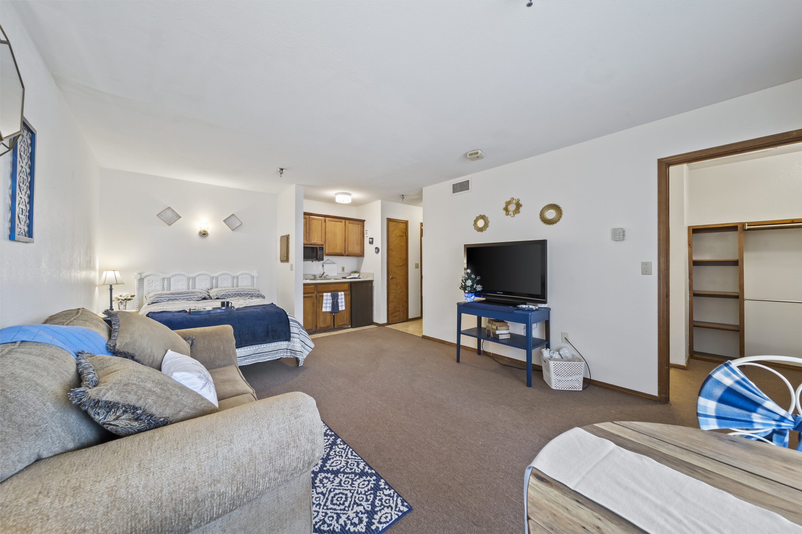 Cozy apartment interior for senior living