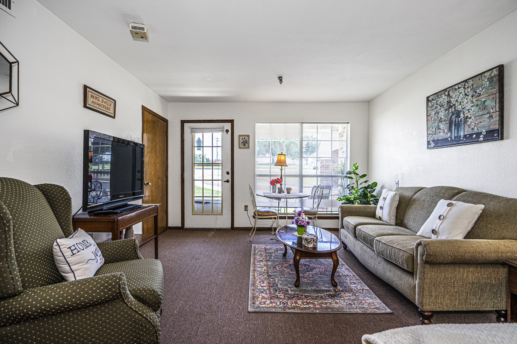 Cozy lounge area with comfortable seating