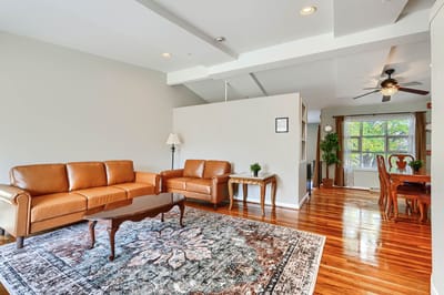 Bright and spacious living area with comfortable seating