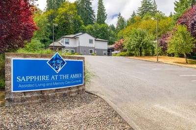 Entrance sign for assisted living facility