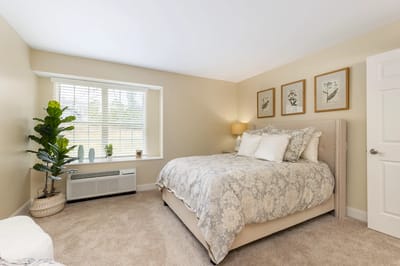 Cozy resident room with a bed and window