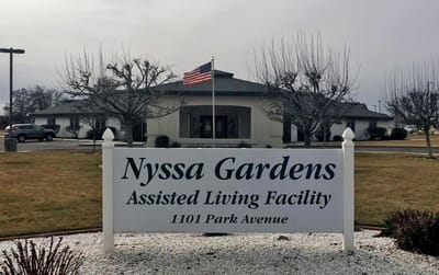 Exterior view of Nyssa Gardens Assisted Living Facility