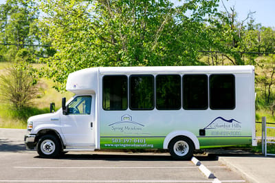 Facility transport van for Spring Meadows Assisted Living