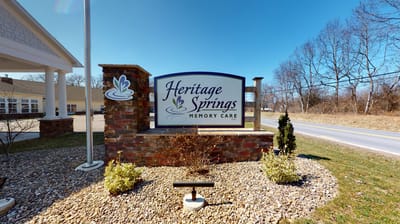Signage for Heritage Springs Memory Care facility