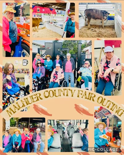 Residents enjoying a fair outing together