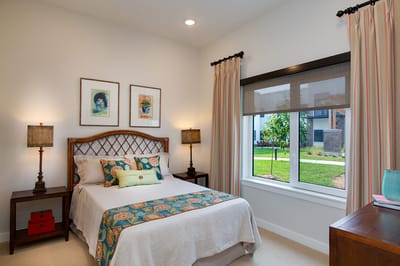 Cozy resident bedroom with decorative touches