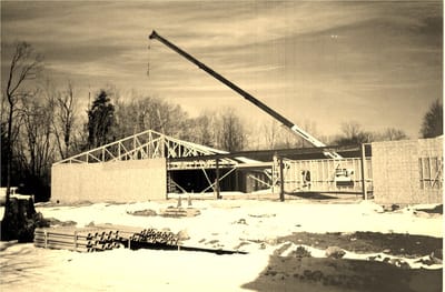 Construction site of a senior living facility