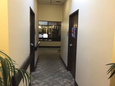 Hallway in a senior care facility