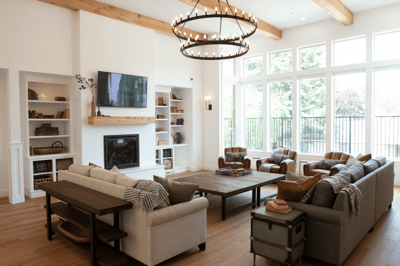 Bright and inviting common area with comfortable seating