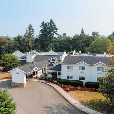 Aerial view of the Wiley Creek Memory Care facility