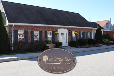 Exterior view of The Carriage House at the Elms