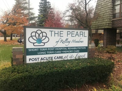 Sign for The Pearl of Rolling Meadows facility
