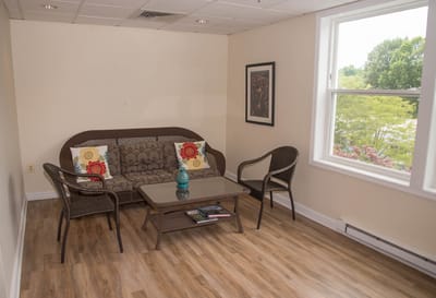Inviting common area with seating