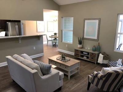 Interior view of a comfortable common area
