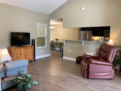 Cozy common area with comfortable seating and decor