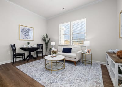 Bright and inviting interior living space