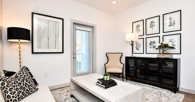 Modern living room setup with stylish decor