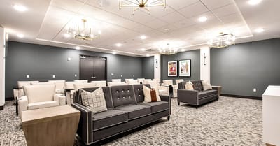 Interior common area with seating and decor