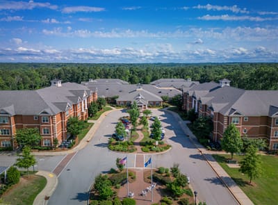 Aerial view of the Retreat at Wellmore of Lexington campus