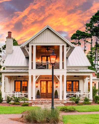 Exterior view of a charming assisted living facility