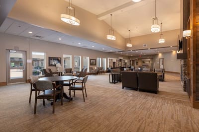 Interior common area of a senior living facility