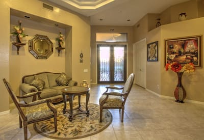 Interior common area with seating and decor