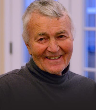 Happy elderly man with a warm smile