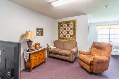 Cozy interior room with furniture and decor