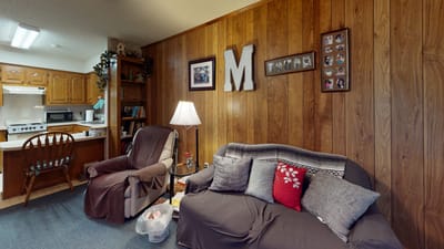 Cozy interior of a resident room with personal touches
