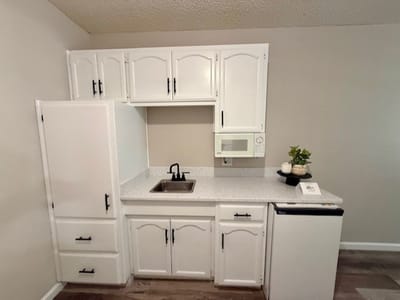 Kitchenette in a resident's suite