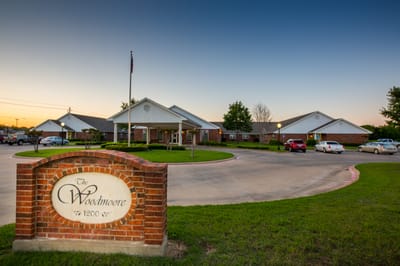 Exterior view of The Woodmore assisted living facility
