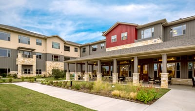 Exterior view of Village on the Park Plano facility