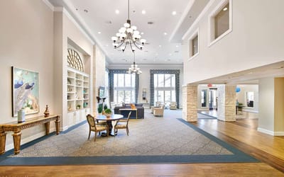 Bright and spacious common area in the facility
