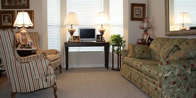 Cozy living area with elegant furnishings