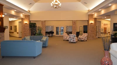 Interior view of a spacious common area in Windermere at Cartmell