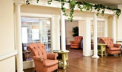 Cozy lounge area with comfortable seating