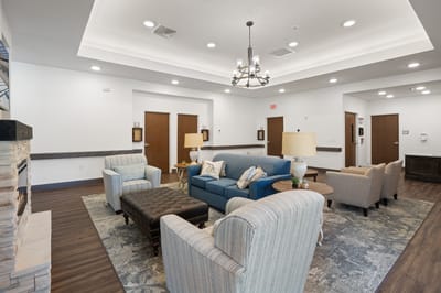 Common area with comfortable seating and modern decor