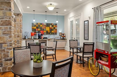 Common area with seating and refreshments