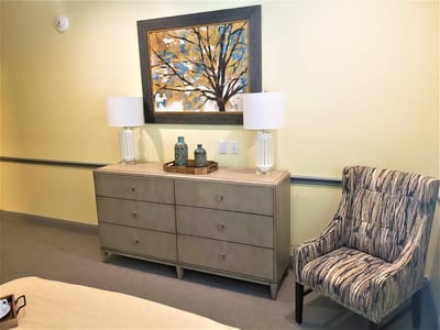 Interior room setup with furniture and decor