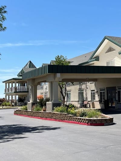Exterior view of Haven Creek Assisted Living facility entrance