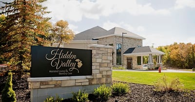 Exterior view of Hidden Valley Assisted Living facility