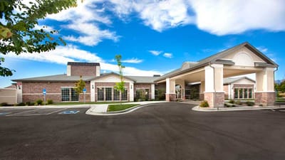 Exterior view of Rocky Mountain Care facility entrance