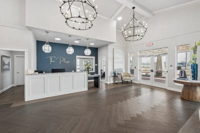 Bright interior of The Plaza with modern furnishings