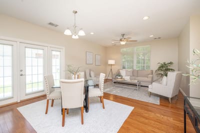 Bright and spacious common area in the facility