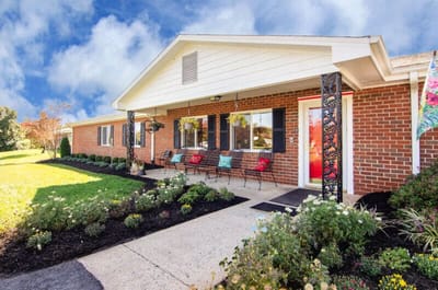 Exterior view of a welcoming senior living facility