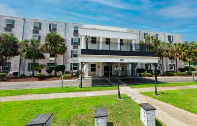 Exterior view of the Coral Bay assisted living facility